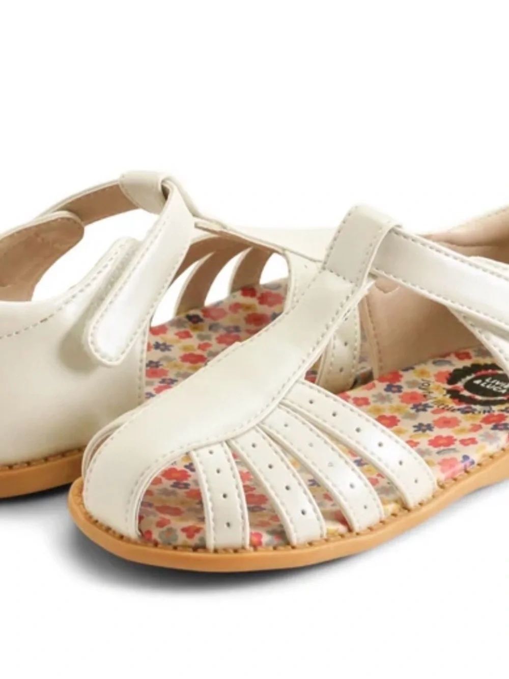 Livie and Luca Paz White Pearl Sandals Sz 13